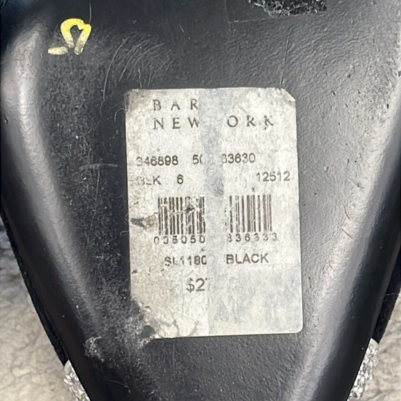 New Stella Luna Silver Glitter Cap Toe Sling Back Heels Black Sz 36 - Picture 10 of 14